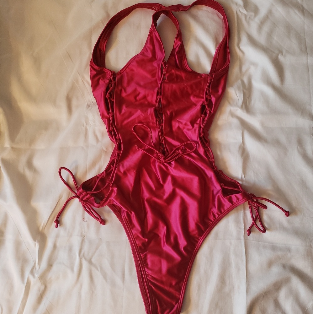 Tiger blossom one piece swimsuit.